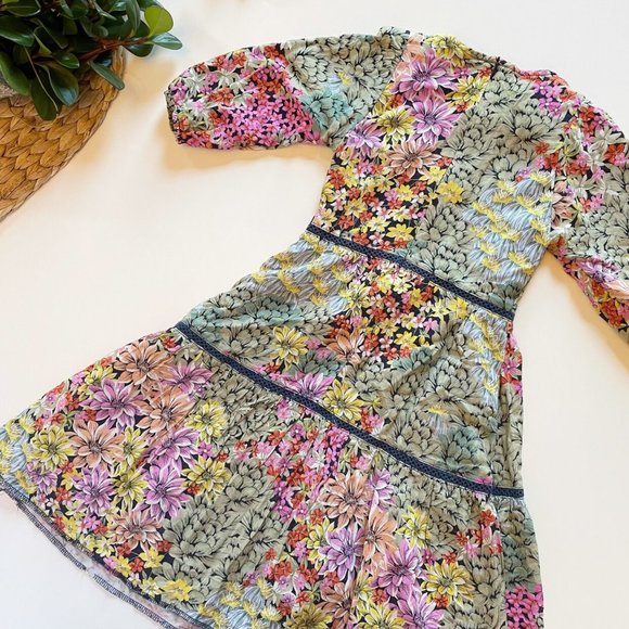 Fraze Floral Tiered Maxi Dress | Size 7 - Picture 5 of 7